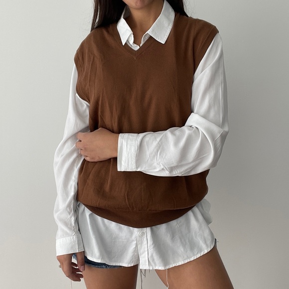 Ermenegildo Zegna Other - Ermenegildo Zegna brown wool sweater V neck vest